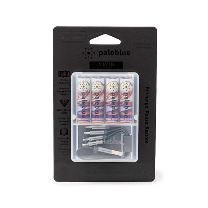 VIVID Footprints on Katmai AA USB Rechargeable Lithium Batteries