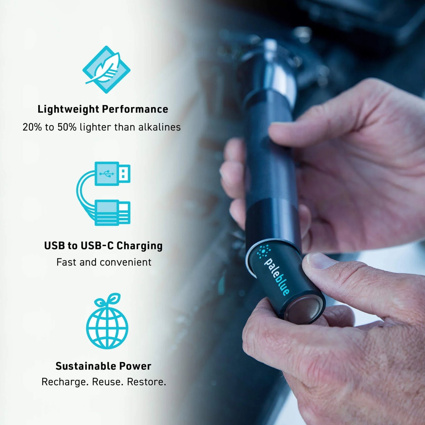 C Rechargeable Batteries with USB-C